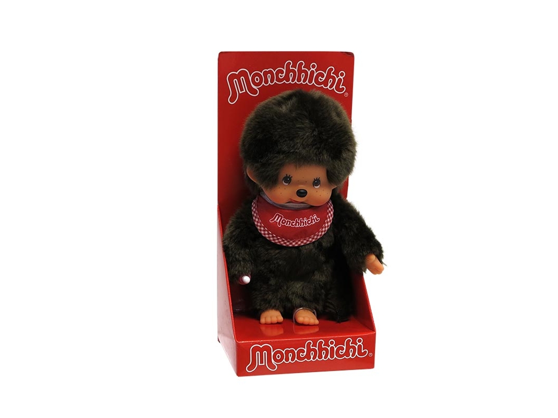 Peluche TOY PARTNER Moncchichi con Babero Rojo 20 Cm