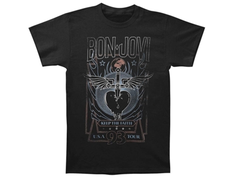 Camiseta ROCKINSTONE Tour Bon Jovi 93 (XXXL)