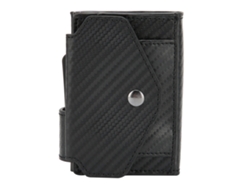Tarjetero Antirrobo Para Hombre Con Función Desplegable, Material Resistente, Ideal Para El Uso Diario.