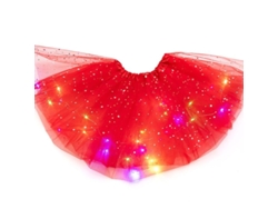 Falda tutú LED 2026 para niñas con luces, vestido de ballet de princesa para fiestas y disfraces.