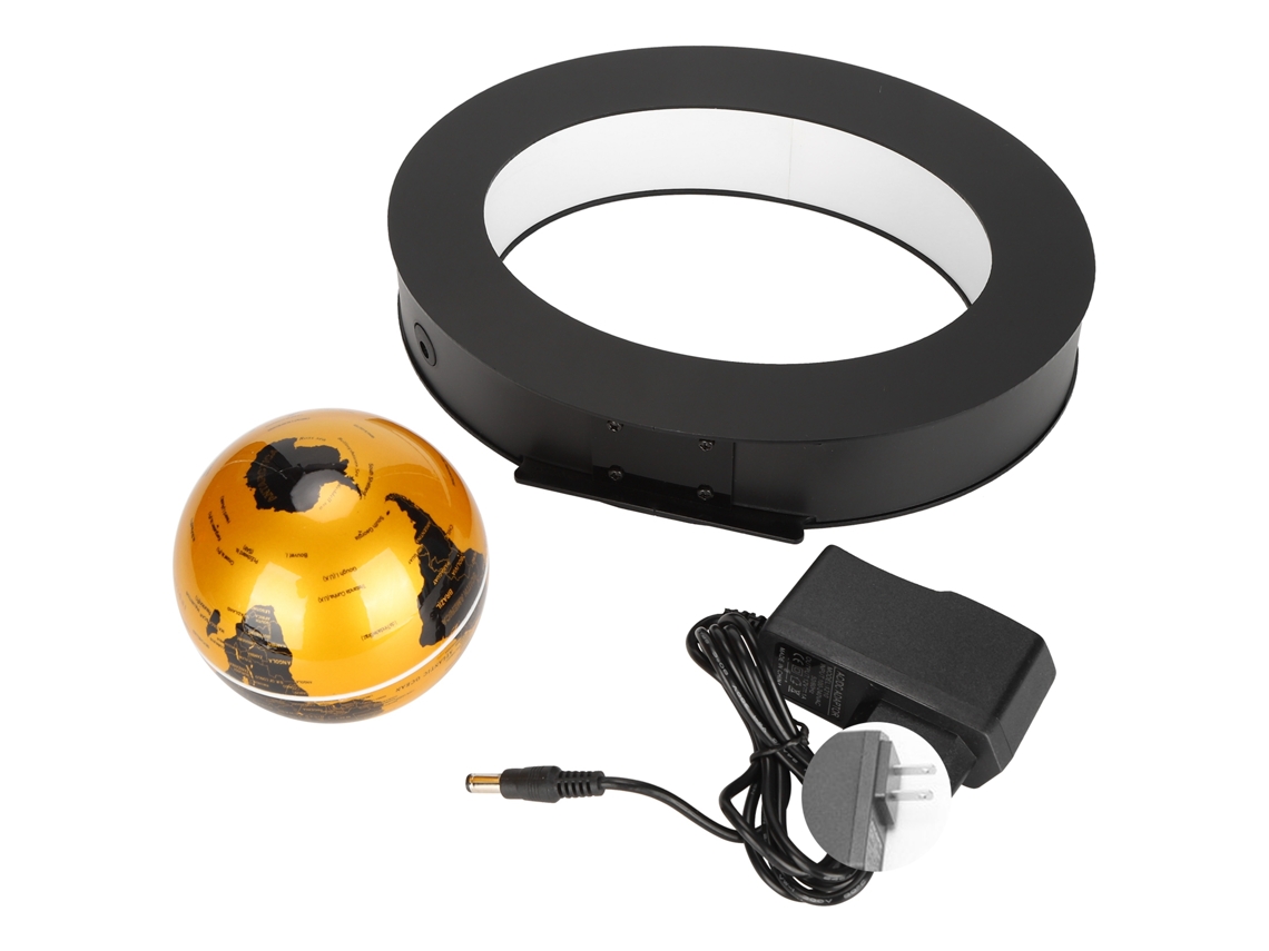 Globo Magnético Flotante Con Base Ovalada, Luz Led, 8,9 Cm (3,5 Pulgadas) De Diámetro, Decorativo Para Mesa, 100-240 V, Enchufe Estadounidense.