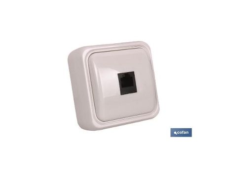 Base telefono rj11 superficie blanco modelo atlantis