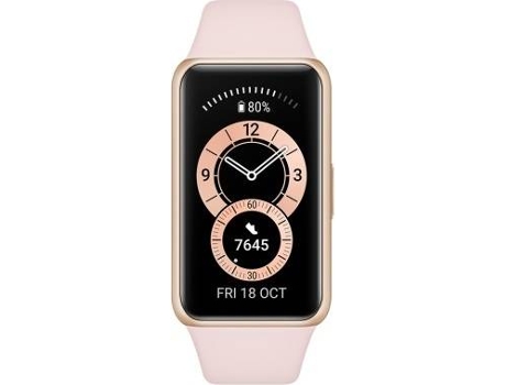 Pulsera de Actividad HUAWEI Band 6 (Bluetooth - Autonomía: 14 Días - A Prueba de Agua - Rosa)