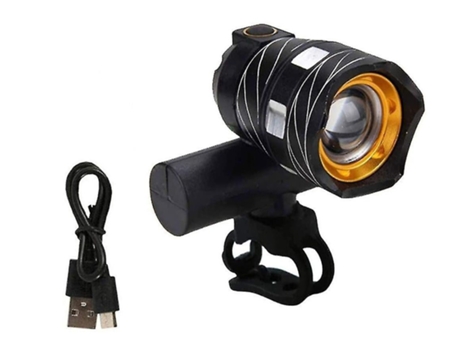 Juego de luces de bicicleta recargables Luces de bicicleta recargables Luz delantera de bicicleta recargable CHRONUS
