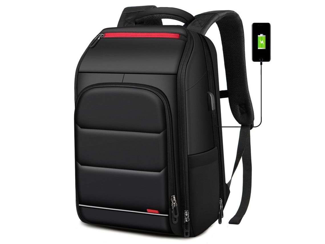 Mochila Eifson para portátil de 15,6 pulgadas con puerto de carga USB para hombre