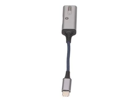 HURRISE Cable adaptador tipo C a 3,5 mm 2 en 1 carga rápida 60W Qc Pd portátil compacto 16cm para oficina en casa