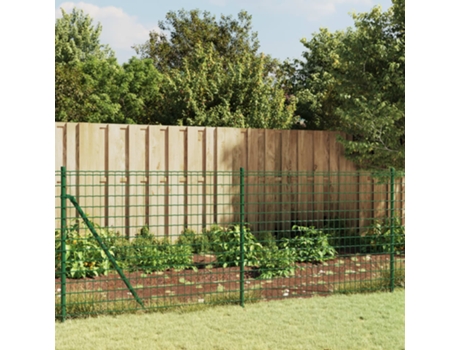 Cerca de alambre de acero galvanizado verde VIDAXL (2500 x 100 cm)