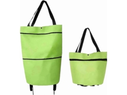 Bolsa de la compra plegable con ruedas, bolsa reutilizable para la compra, verde GOKOCO
