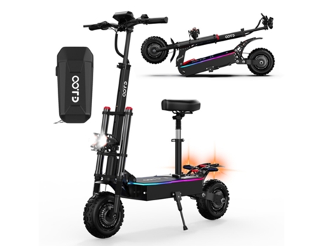 OOTD D88 Patinete Eléctrico Plegable 5600W 35Ah 85 Km/H Capacidad de Carga Máxima 150Kg