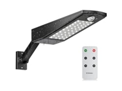 Foco Solar Exterior Impermeable Con 48 Led, Soporte Ajustable Y