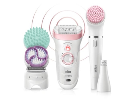 Braun Silk-Épil 9 81683682 Depiladora Blanca, Rosa 40