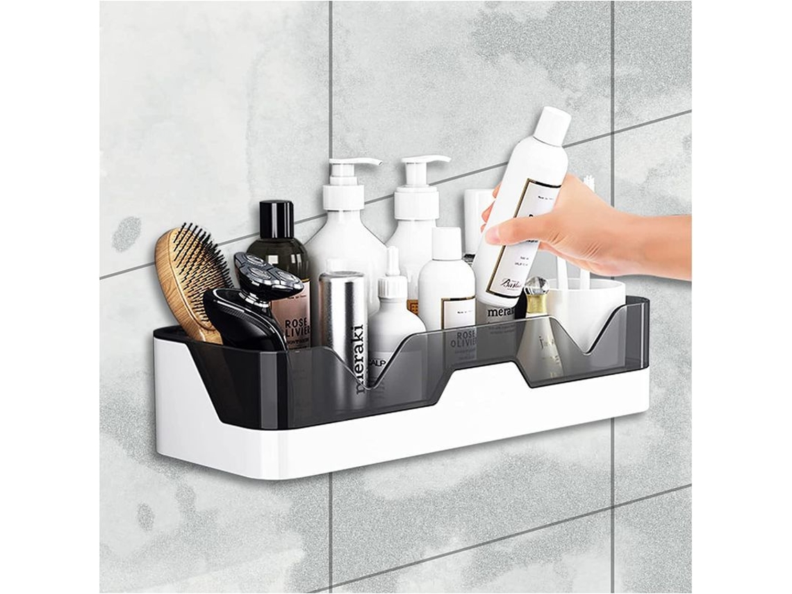 Estante De Ducha Sin Taladrar, Porta Champú Baño, Estante Baño Montado En Pared, Almacenamiento Baño Cocina Inodoro