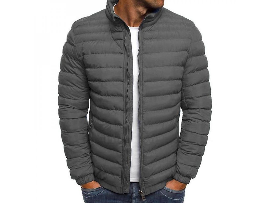 2026-chaqueta Ligera De Plumón Para Hombre Abrigo Acolchado Caleiente Invierno Casual Exterior Zhj 3xl Gris