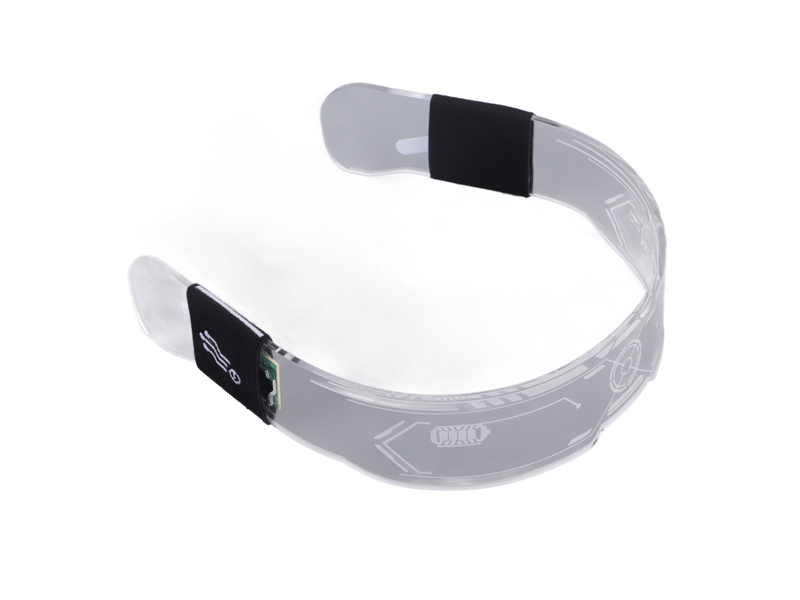 Gafas LED de colores con 4 modos de parpadeo y 7 colores ajustables.