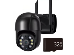Cámara giratoria wifi negra Hiseeu Panoona