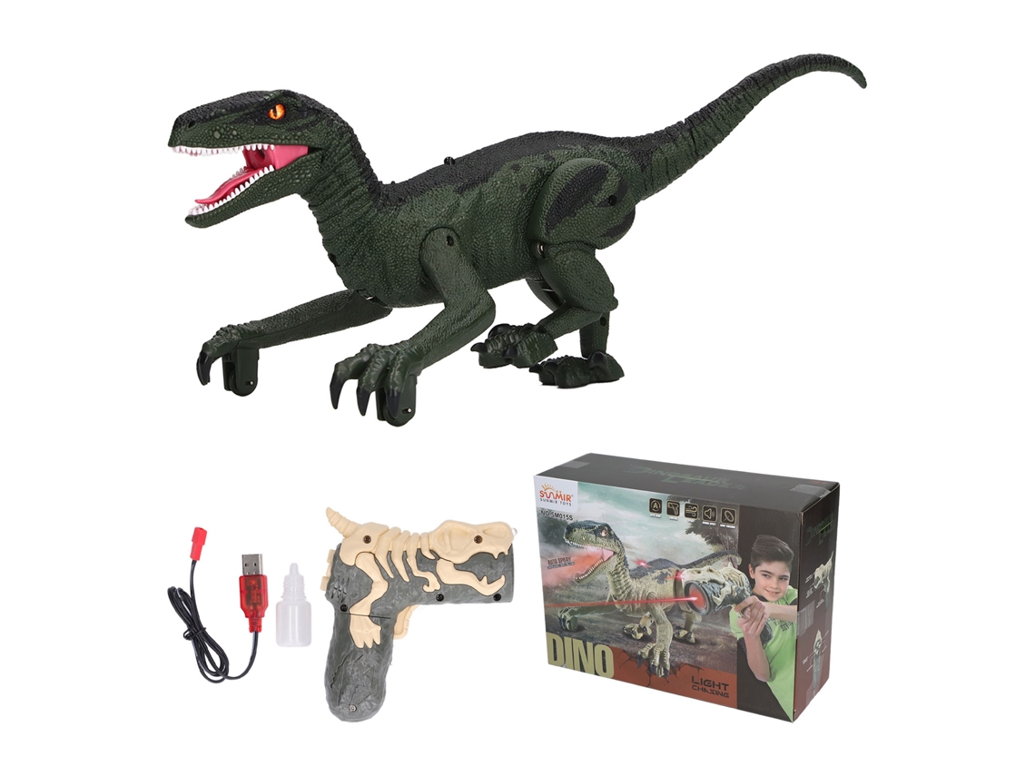 -juguete De Dinosaurio Control Remoto Que Spraye Agua Niebla Con Sonido Luz Y Caminata Simulada Para Niños Niñas Verde