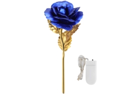 Rosa de hojas de oro, regalo luminoso para el Día de San Valentín