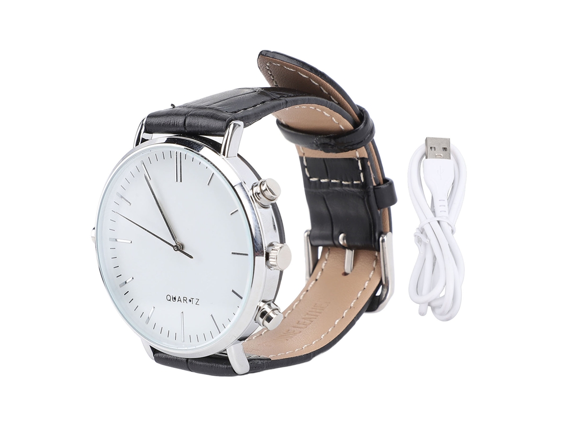 Reloj De Grabación Hd Con Reducción De Ruido, Grabación Con Un Solo Botón, Reloj Mp3 De Estilo Casual Empresarial, Otg Para Aprendizaje Y Reuniones