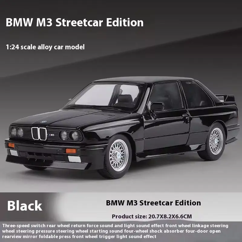 (negro) Modelo De Coche De Juguete De Aleación Supercar A Escala 1:24, Modelo De Coche De Metal Fundido A Presión