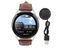 Reloj Inteligente Para Deportes Al Aire Libre Con Pantalla Completa, Multifuncional, Para Dormir, Marrón Oscuro.