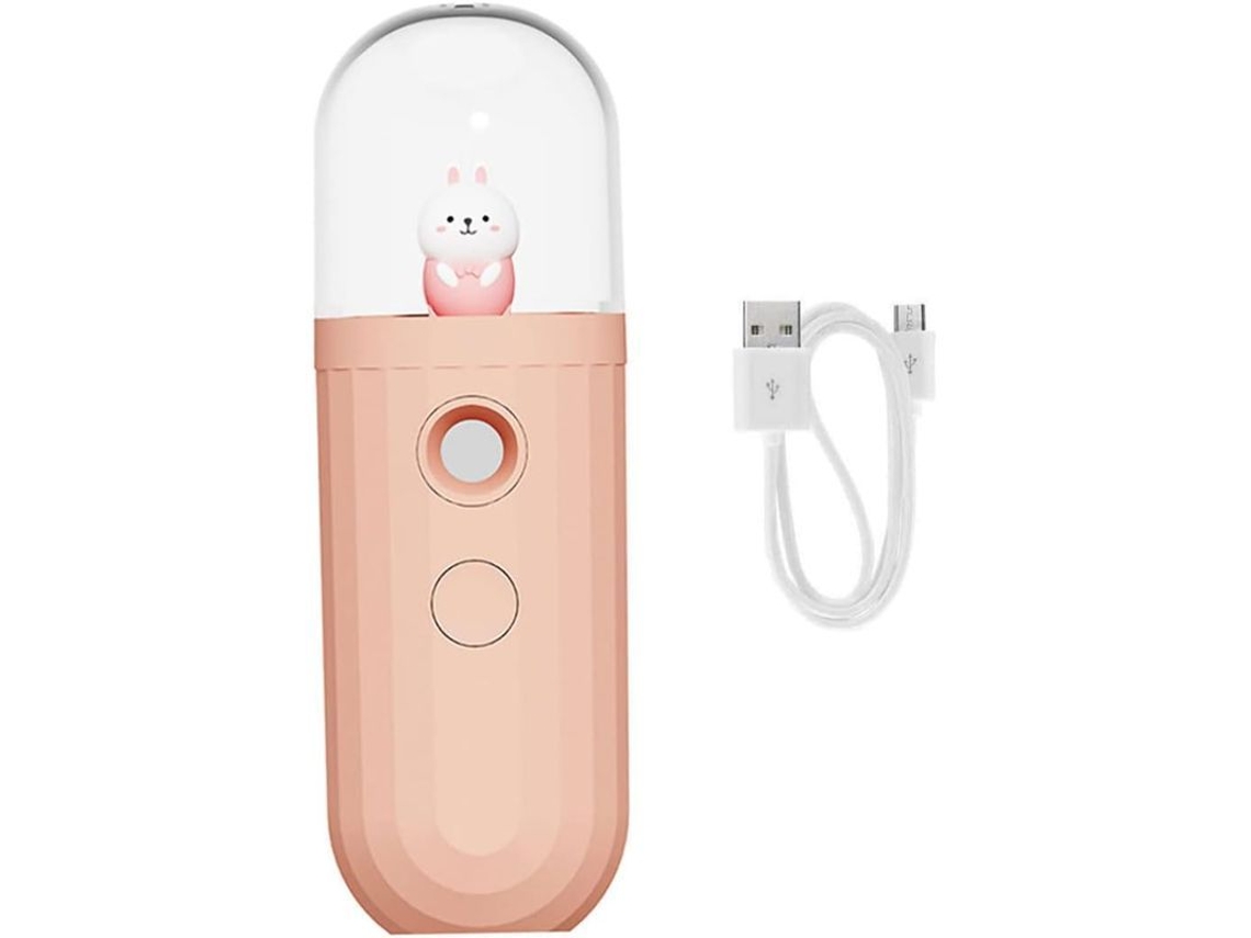 Vaporizador Facial Nanoiónico Portátil - Mini Vaporizador Facial Para El Hogar, Rosa Pequeño