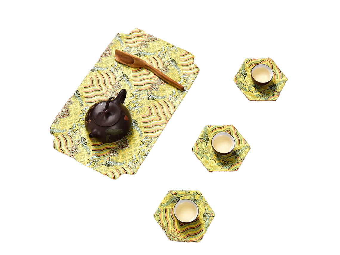 Toallas de cocina de estilo chino, toallas de té Gongfu, accesorio para bandeja de té TRUYUETY