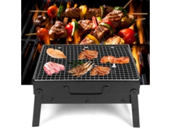 Parrilla de barbacoa plegable portátil de acero inoxidable para acampar al aire libre
