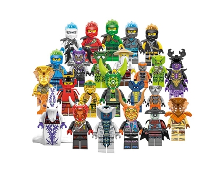 Figura de Acción Ninjago Mini Kai Jay Sensei Wu - 24 Piezas (Idade Mínima Recomendada: 6 anos)