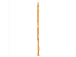 Macetero de macramé para plantas colgantes de interior y exterior (amarillo)
