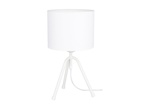 Lámpara de mesa tami 1xe27 max.60w blanco / blanco PVC / blanco