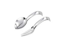 Set Cucchiaio E Forchetta Monoporzione Sambonet Living Acciaio