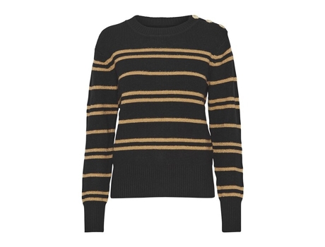 Cardigan de Mujer PULZ JEANS Cárdigan Pallas Negro (M)