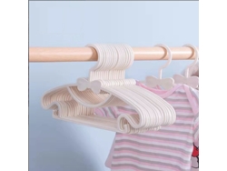 VYLARA Uso Versátil De Armazenamento Cabides Antiderrapantes Para Crianças, Cabides Brancos Para Bebês Que Combinam Com Vários Tipos De Roupas Infantis, 40