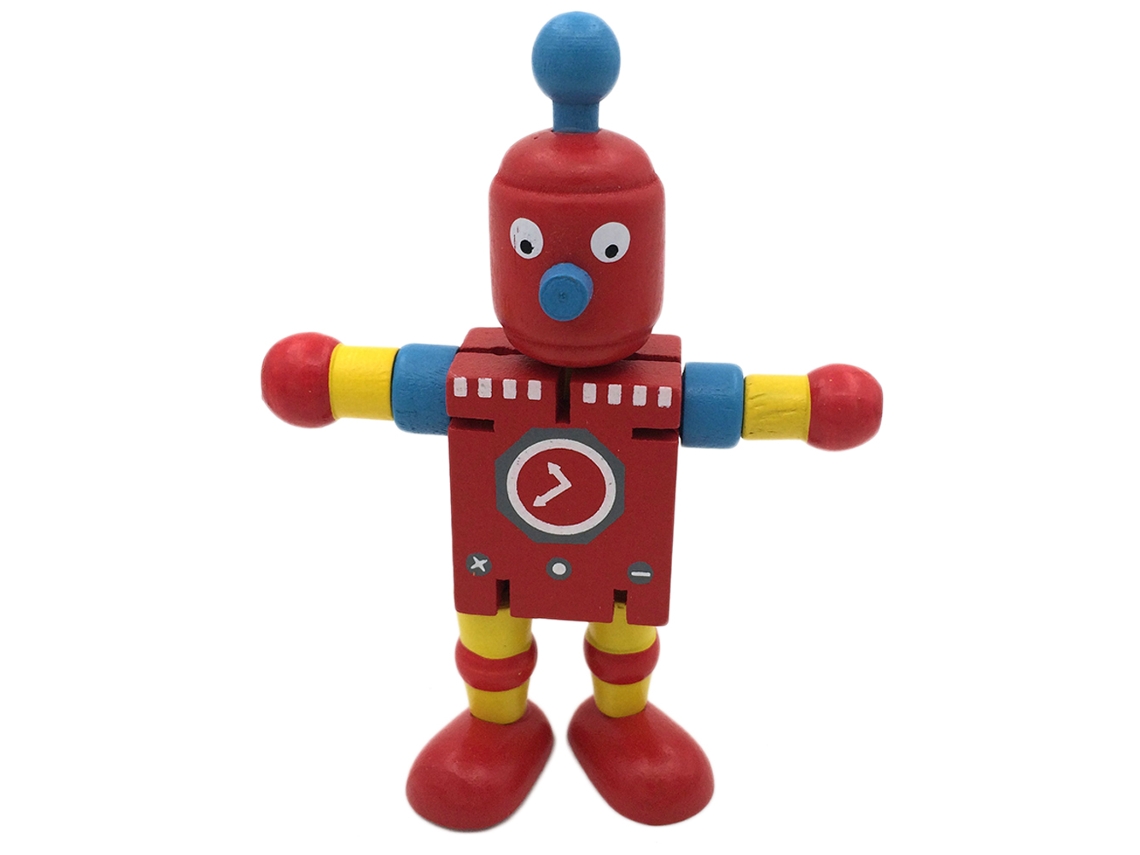 2026-munecos De Nuez De Roble Robot Juguetes De Accion Con Articulaciones Flexibles Regalo Para Niños