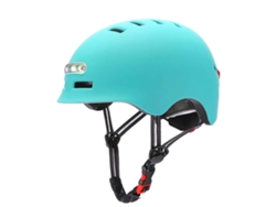 (azul) Casco De Bicicleta, Luz Led Trasera, Luz De Advertencia De 4 Modos, Carga Usb.