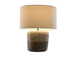 Lampara Sobremesa Seagrass Lino Blanco 38x38x47cm