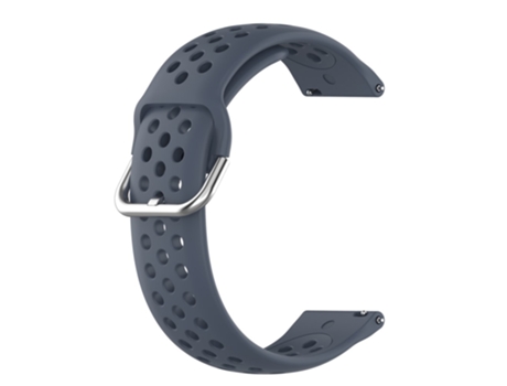 Correa de Silicona Agujeros de aire de 22mm de ancho para Huawei Watch 3/3 Pro/Samsung Amazfit Watch - canoso