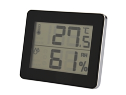 Termómetro Digital De Temperatura Y Humedad Para Interiores (negro) Para Diferentes Aplicações E Usos