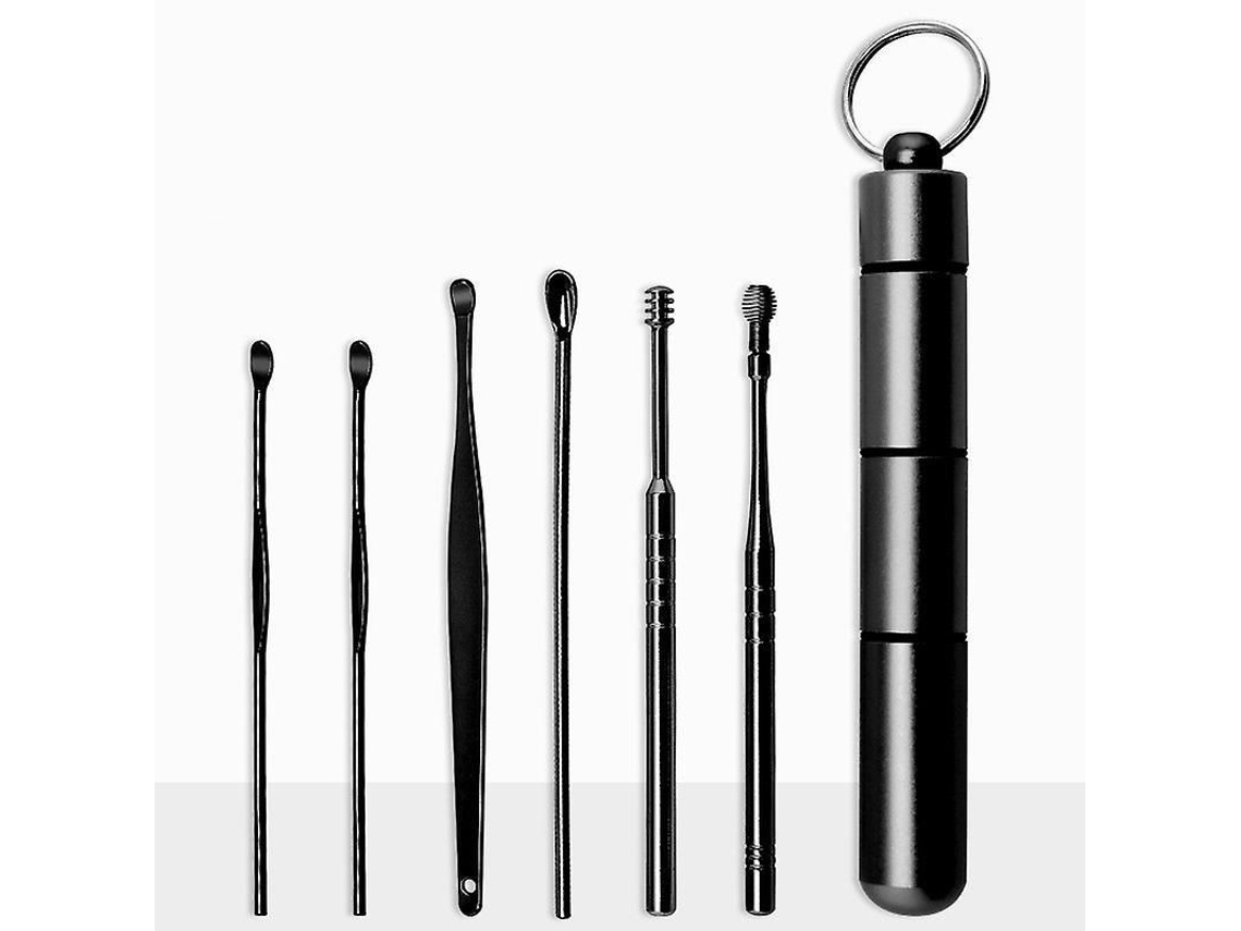 Kit De Acero Inoxidable De 6 Piezas Para La Eliminación De Cerumen, Reutilizable Para Adultos Y Niños.