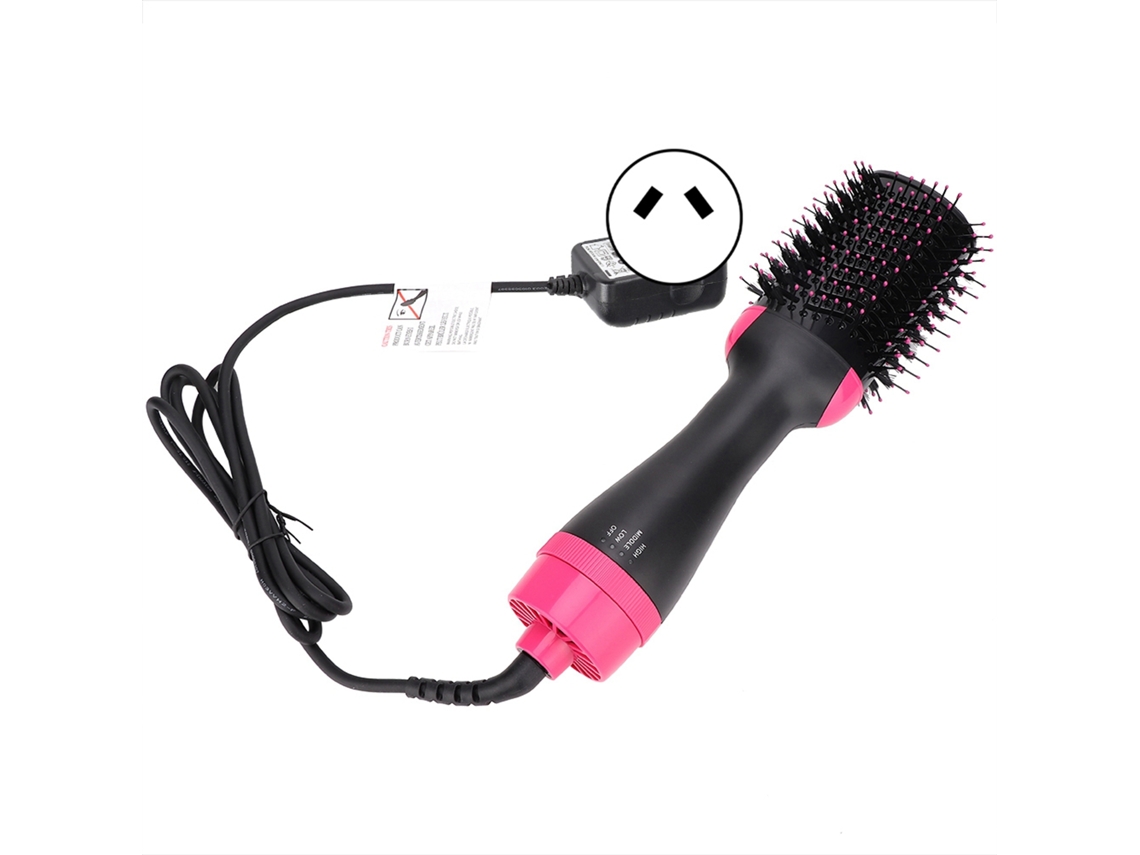 Cepillo giratorio para peinar el cabello con voluminizador iónico y secador de aire caliente para alisar y rizar el cabello.