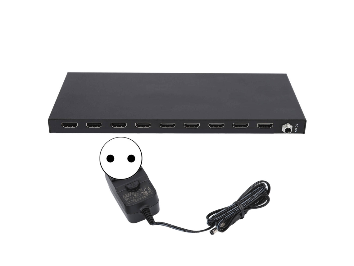 Divisor De Video Hdmi (4k 60hz, 1 Entrada 8 Salidas)