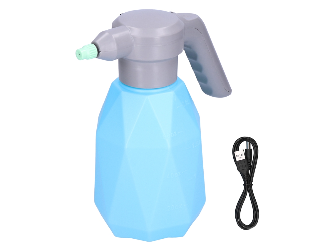 Pulverizador Eléctrico Usb Portátil De 2000 Ml Con Atomizador Para Jardín, Hogar Y Lavado De Coches. Fabricado En Abs Con Batería De 2000 Mah.