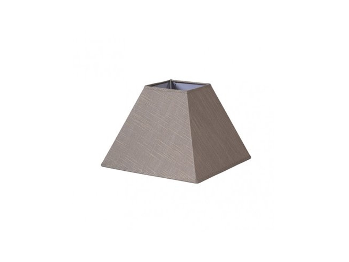 Pantalla Piramide Tenorio E27 Lino Gris 40dx18dx28h