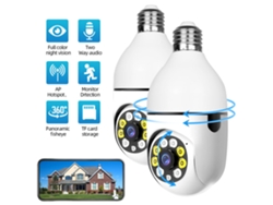 Bombilla Inalámbrica Wifi Para Cámara De Seguridad Para El Hogar Al Aire Libre Con Visión Nocturna 1080 Hd, Paquete De 2