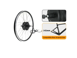 Kit de conversión para bicicleta eléctrica, motor sin escobillas, accesorios de instalación completos, cassette trasero de 48 V 500 W, 28