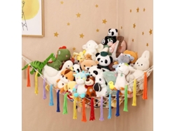 2026altiro-red De Almacenamiento De Juguetes De 188x145x145cm Para Juguetes De Peluche, Diseño De Macramé, Para Niños.