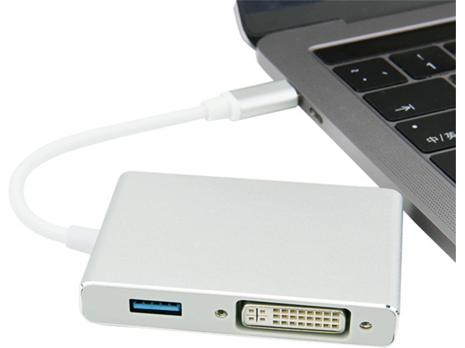 Adaptador HOWEI HW-TC30 (Type-C - HDMI - hdmi+vga+dvi+usb3.0)