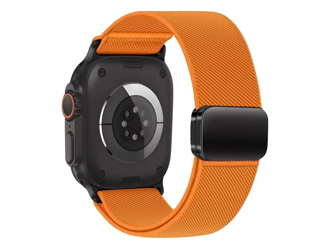 Correa elástica de nailon FWINL para Apple Watch con cierre magnético (42 x 38 mm)