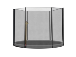 Red De Repuesto Para Cama Elástica De Ø244 Cm Con Puerta Con Cremallera Y 6 Postes Negros.