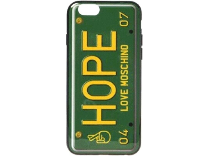 Funda iPhone 6, 6s, 7, 8 MOSCHINO Love Hope Verde